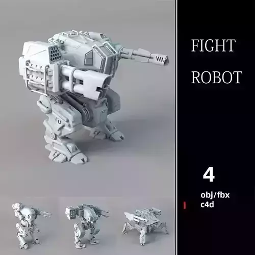 3 Combat robot HIGH DETAIL