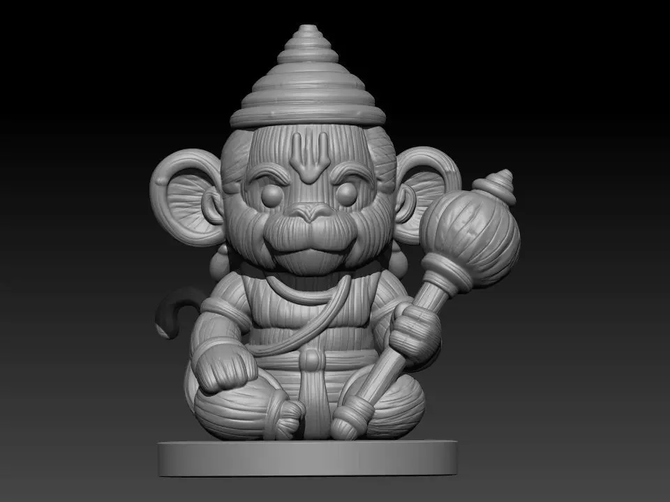 Baby Hanuman jii 3D print model_0