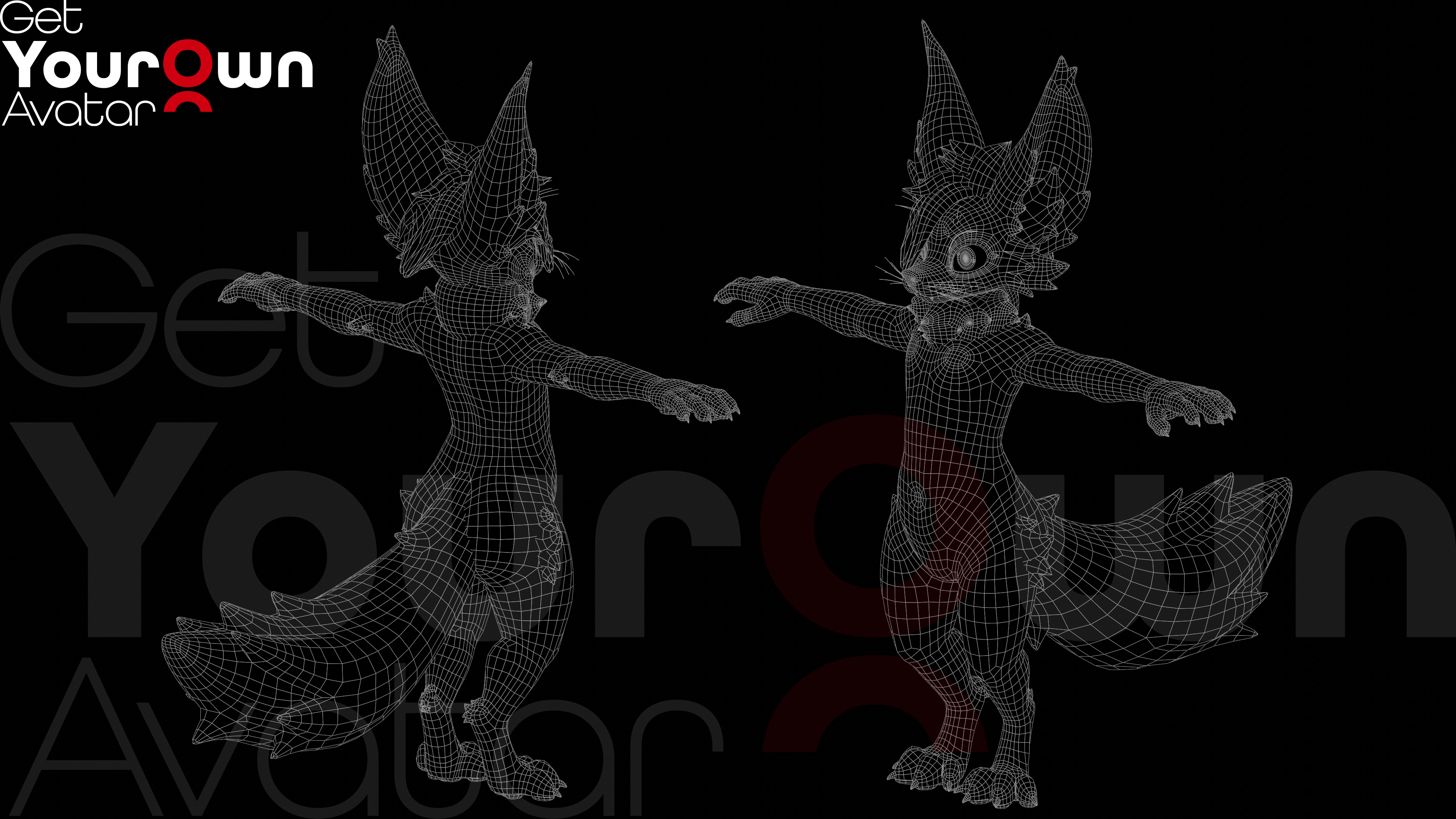Fuzzy Ember Rigged 3D Avatar For VTubing Low-poly 3D model_8