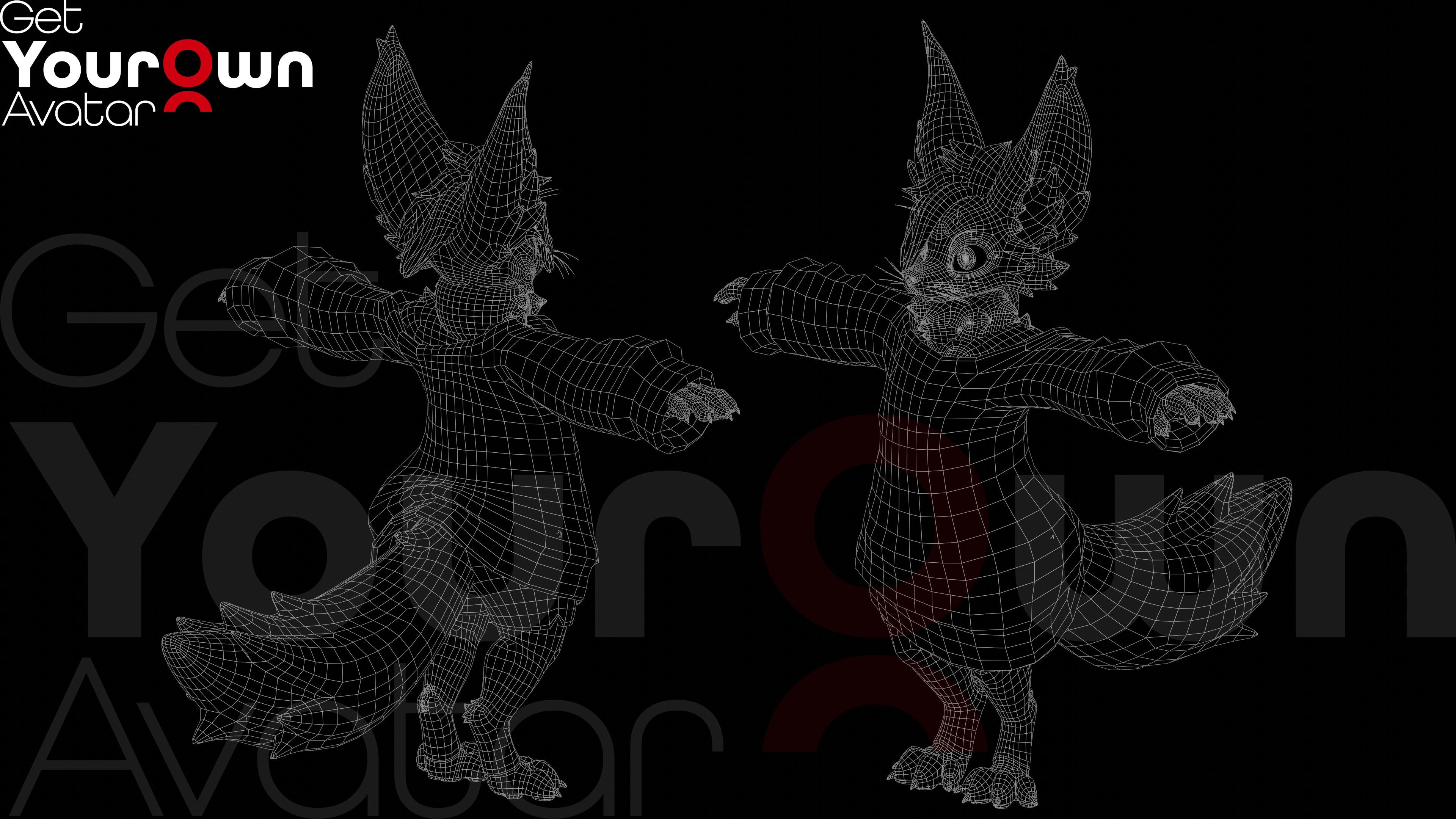 Fuzzy Ember Rigged 3D Avatar For VTubing Low-poly 3D model_7