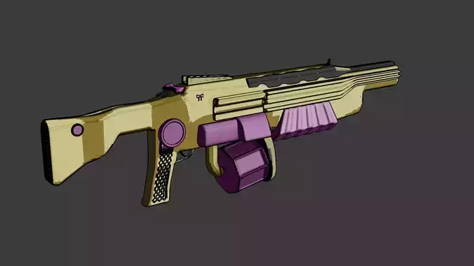 Toon shaded Gun