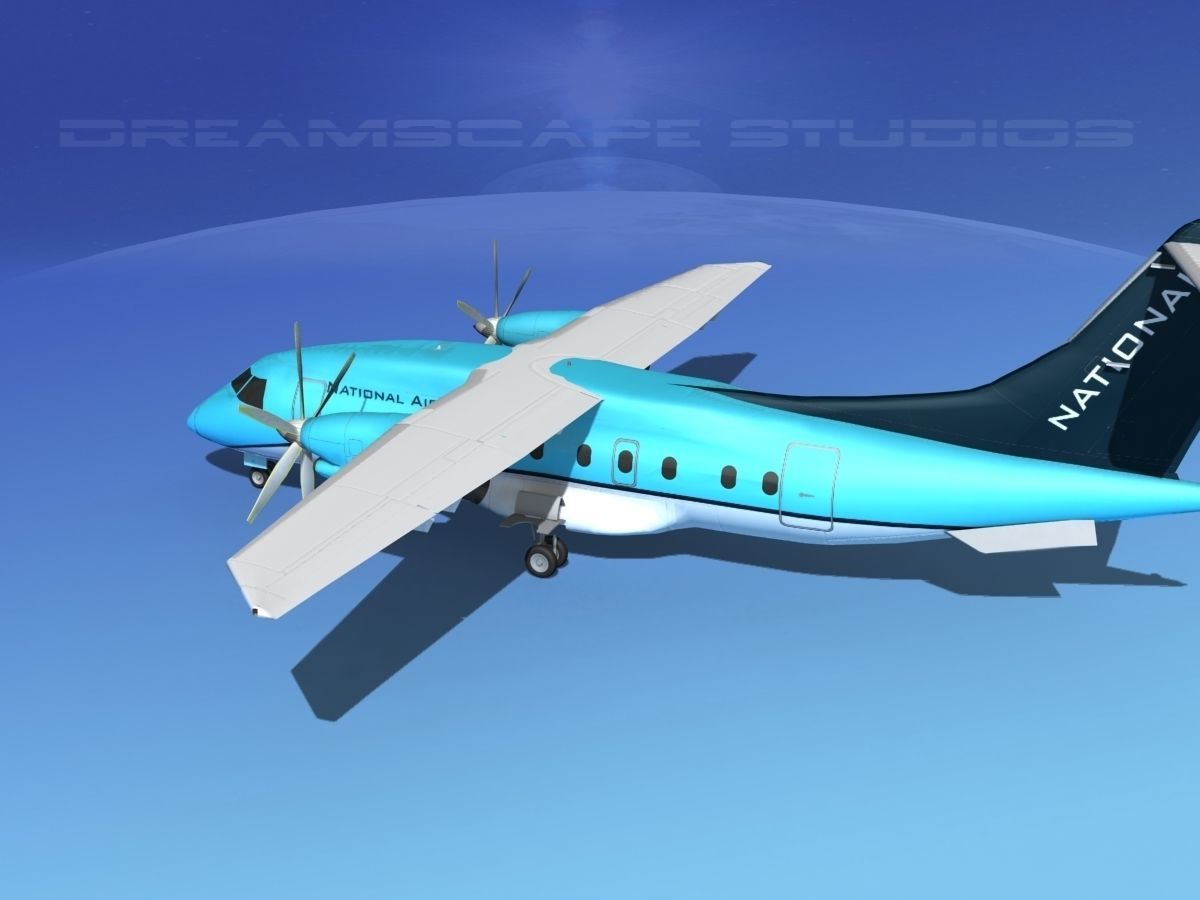 Dornier 328-130 National Air Express 3D model_8