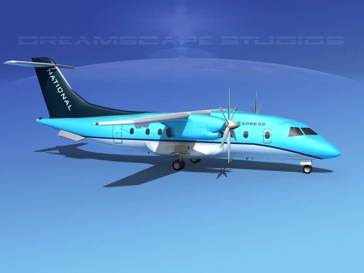 Dornier 328-130 National Air Express 3D model_3