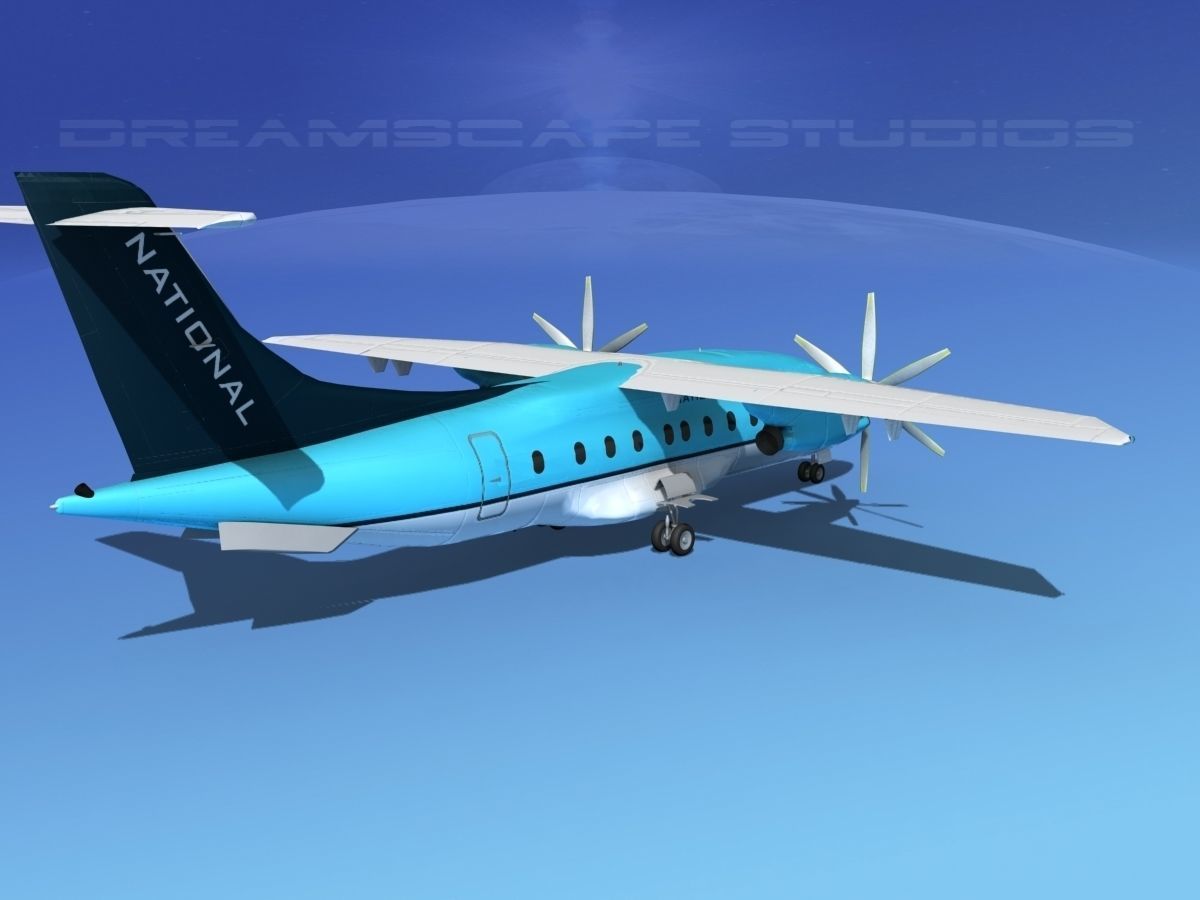 Dornier 328-130 National Air Express 3D model_5