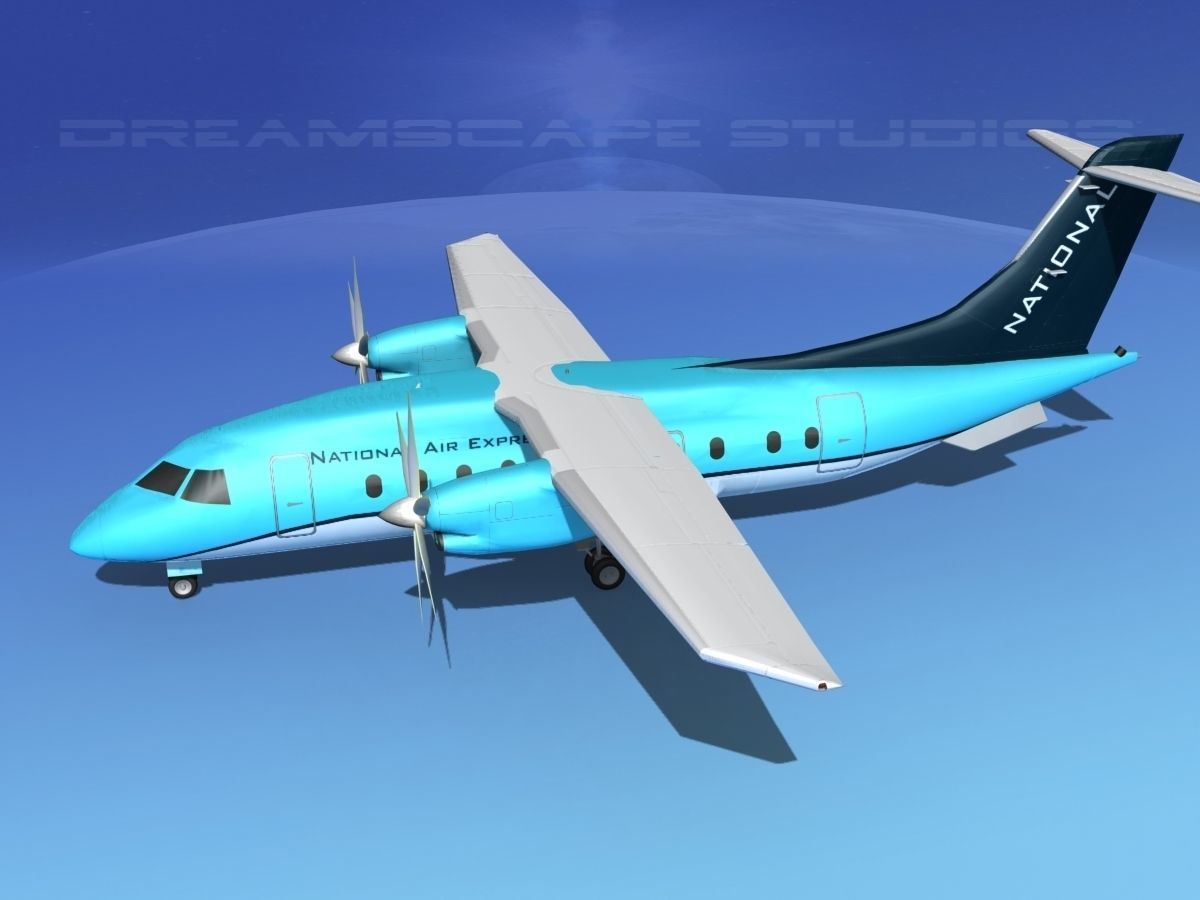 Dornier 328-130 National Air Express 3D model_9