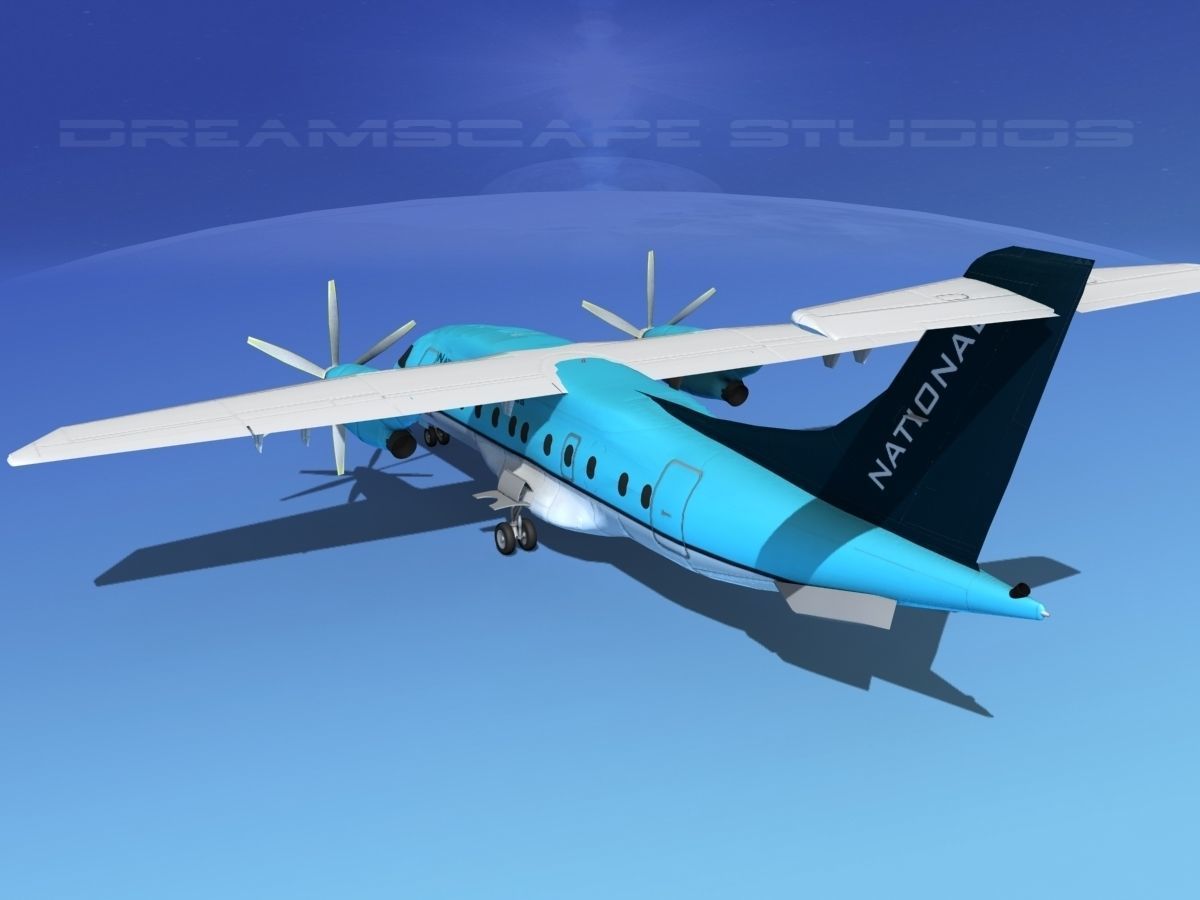 Dornier 328-130 National Air Express 3D model_7