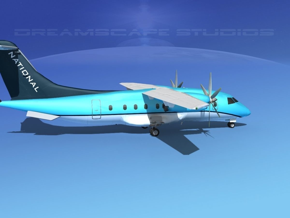 Dornier 328-130 National Air Express 3D model_4