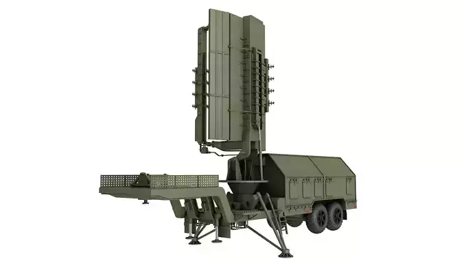 36D6M1-1 mobile radar 3D model