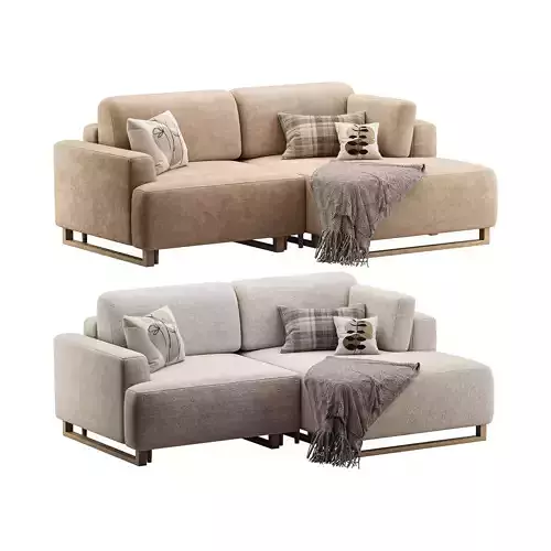 sofa Onte Textile Grafit 3D model