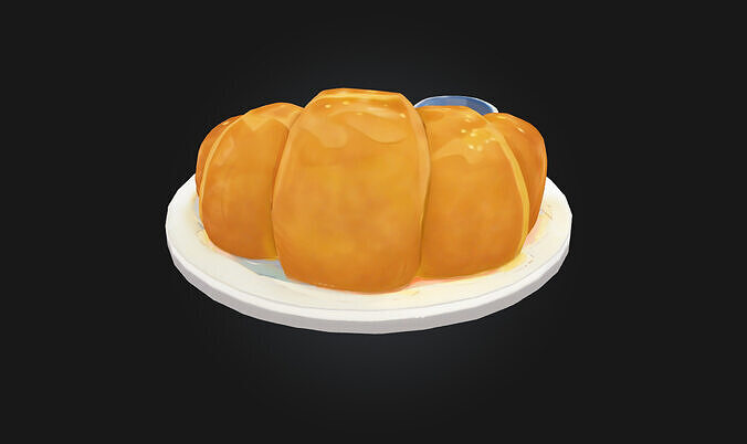 Croissant Delight  Buttery Layers of Morning Luxury 3D model 5