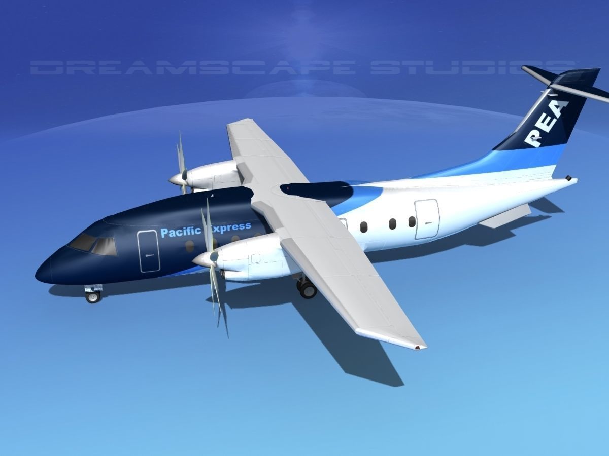 Dornier Do-328-130 Pacific Express 3D model_9