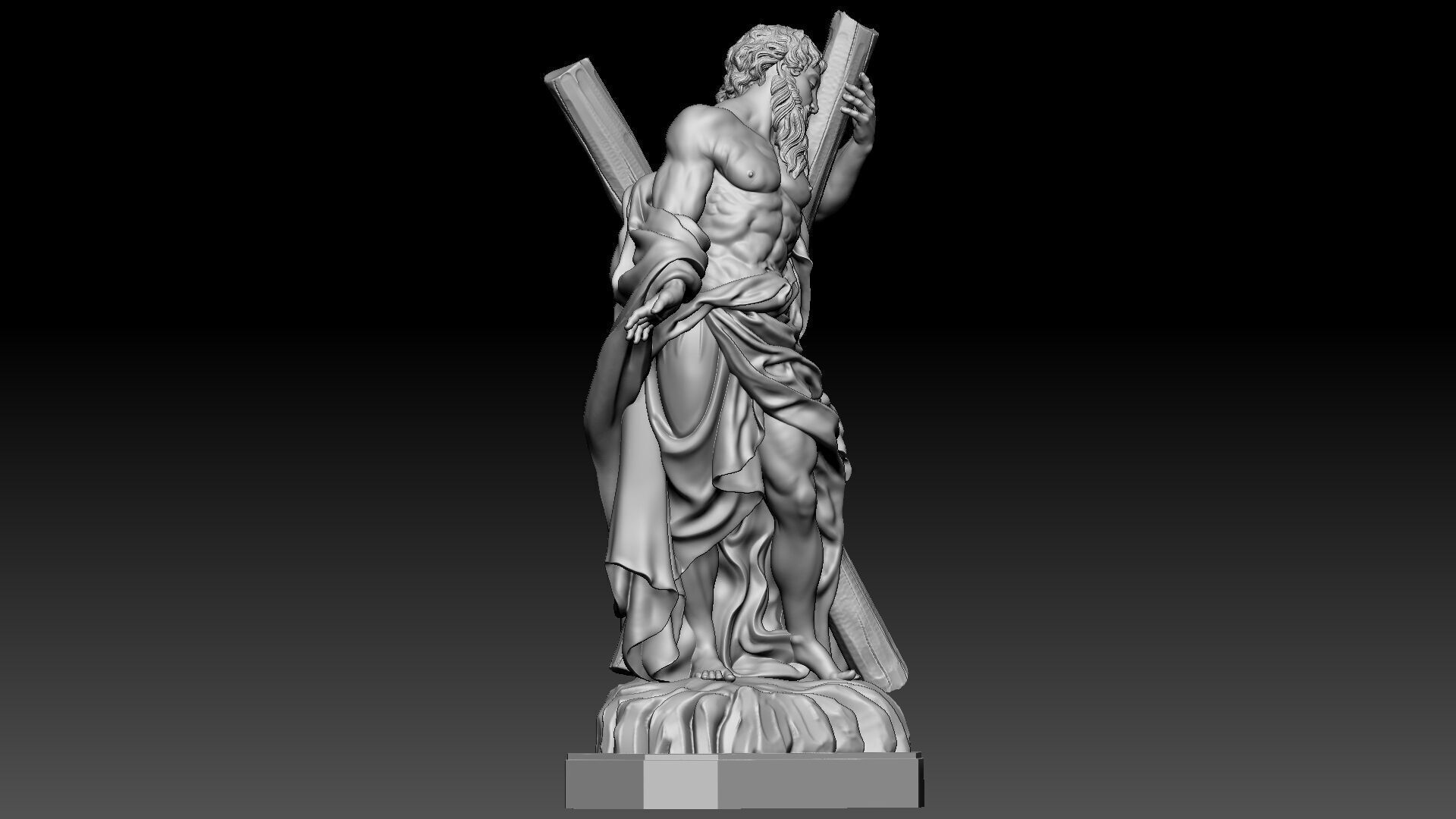 Saint Andrew  3D print model_7