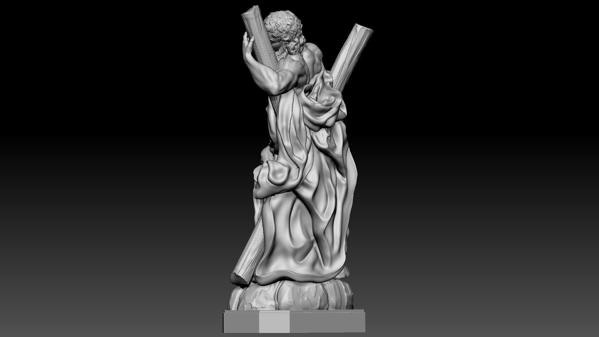 Saint Andrew  3D print model_3