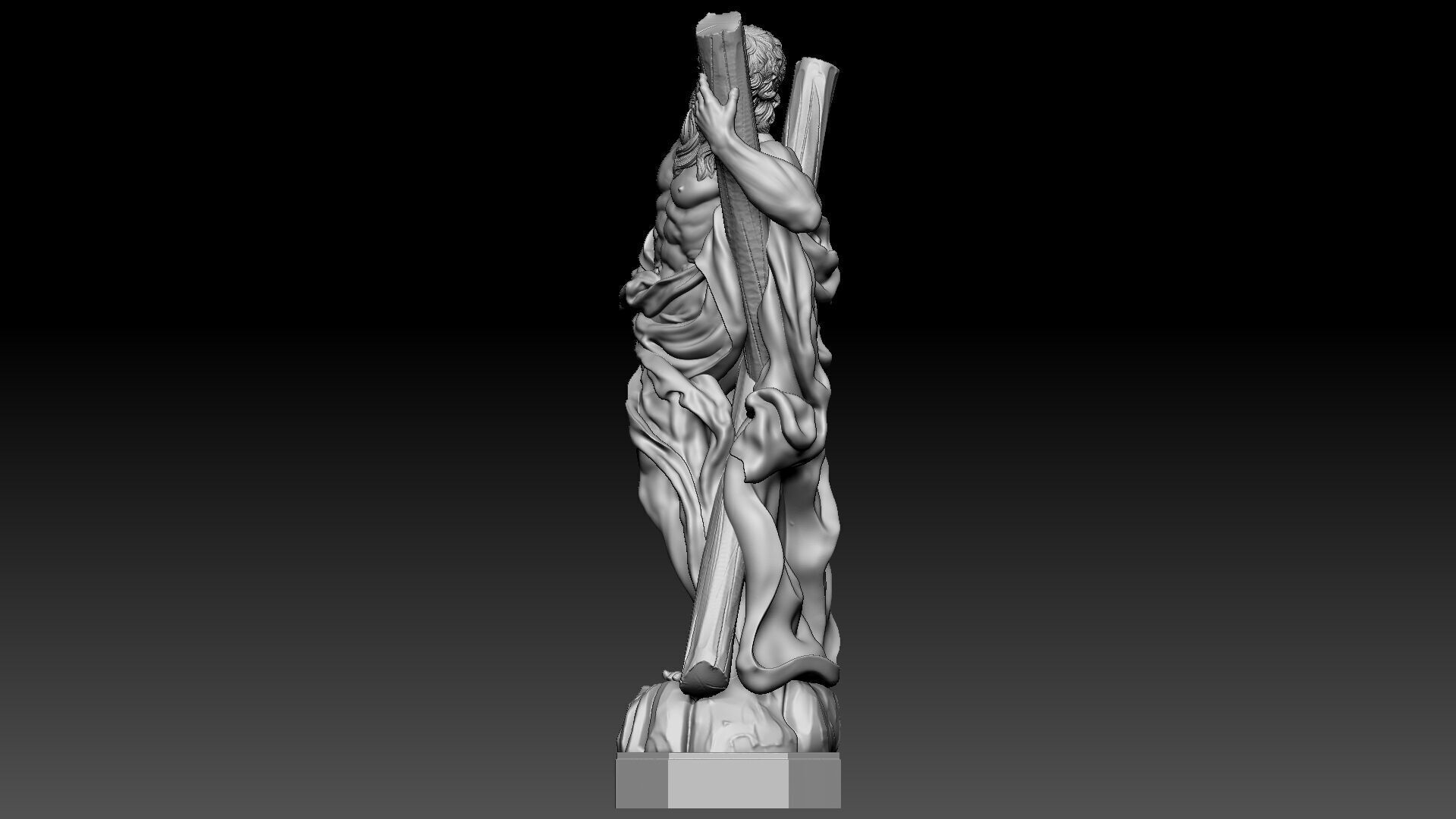 Saint Andrew  3D print model_2