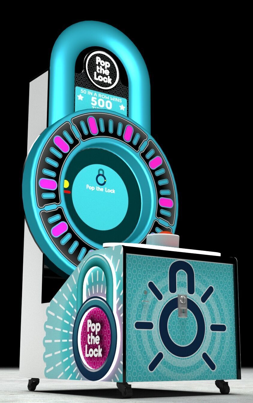 Bay Tek Pop the Lock Skill Redemption Arcade Game 3D model_3