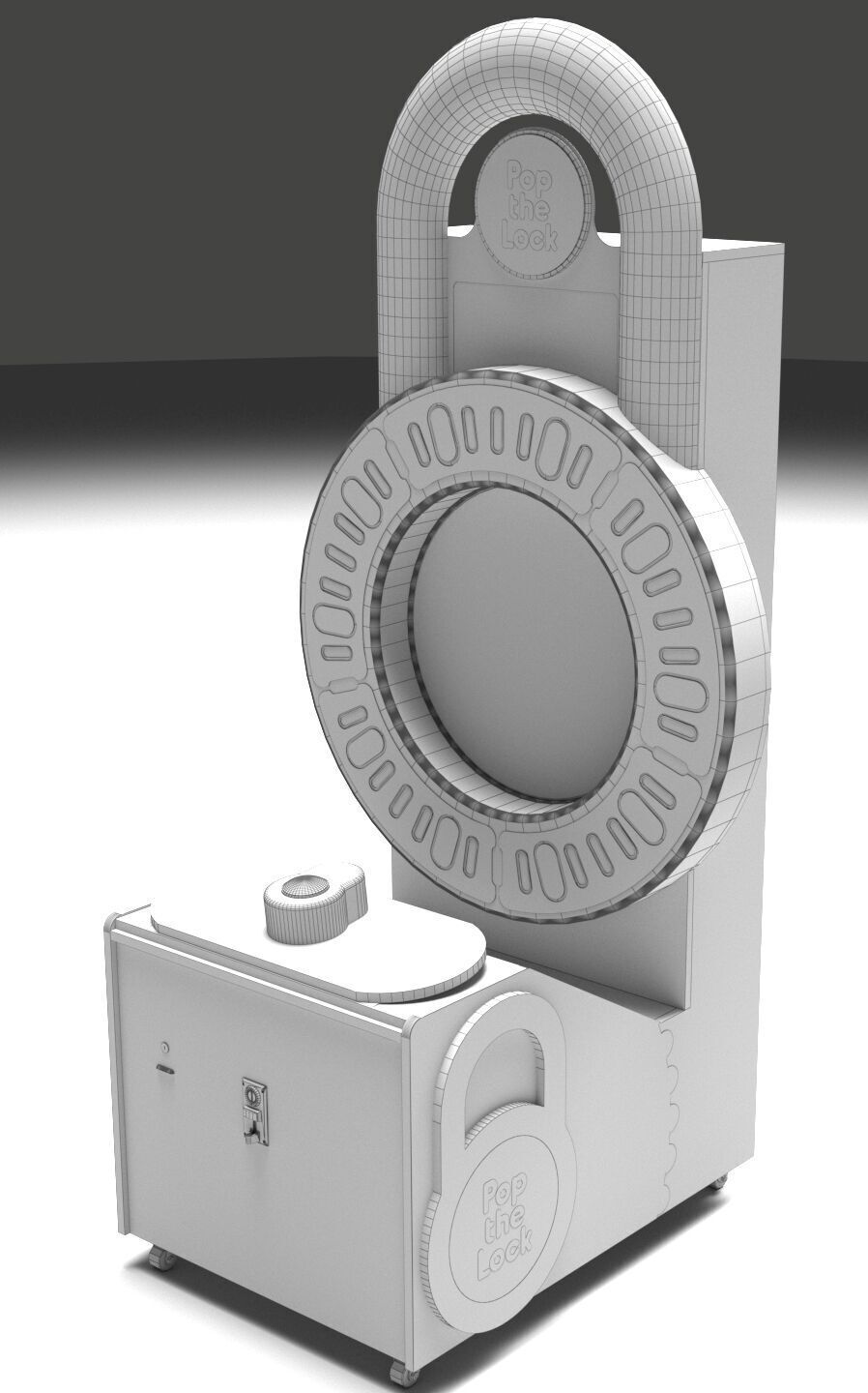 Bay Tek Pop the Lock Skill Redemption Arcade Game 3D model_5