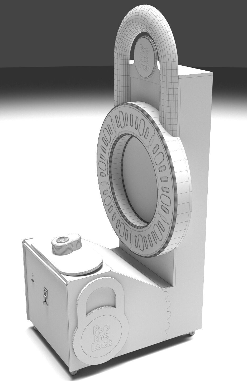 Bay Tek Pop the Lock Skill Redemption Arcade Game 3D model_6