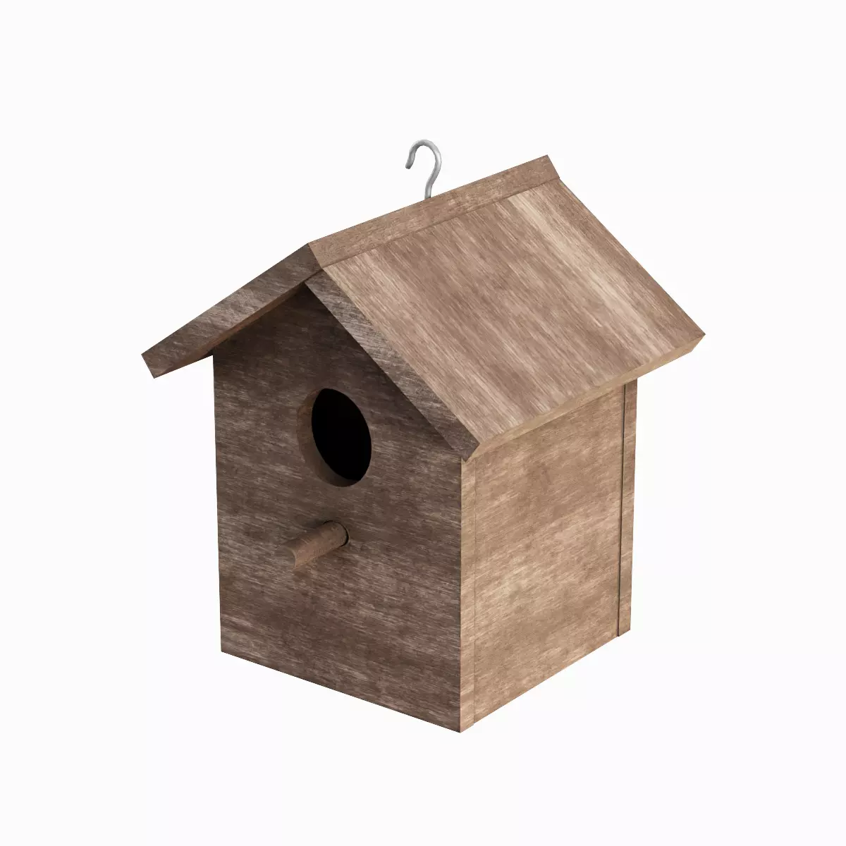 Birdhouse 02 Low-poly 3D model_0