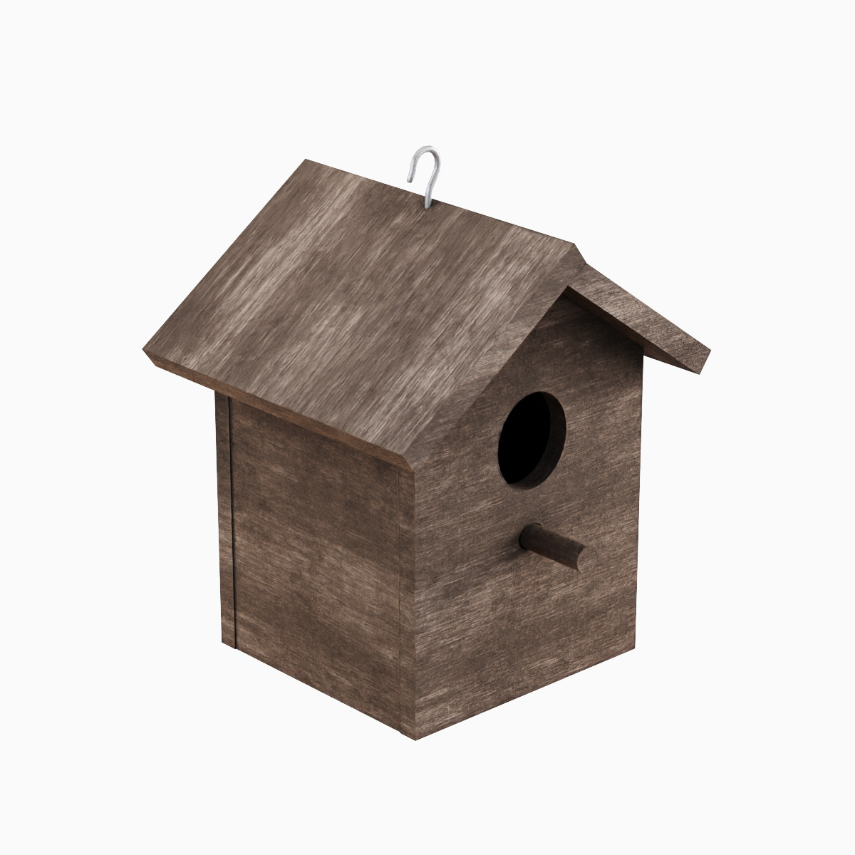 Birdhouse 02 Low-poly 3D model_5