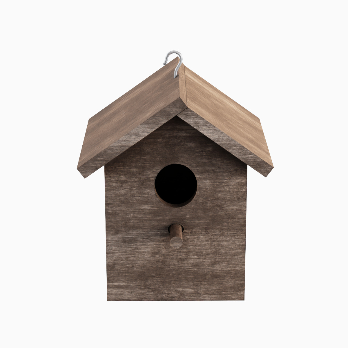 Birdhouse 02 Low-poly 3D model_4