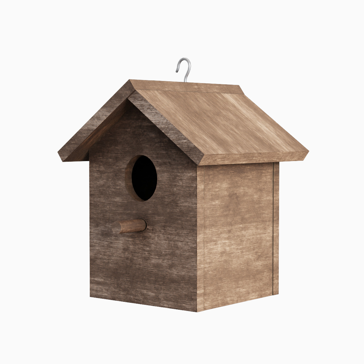 Birdhouse 02 Low-poly 3D model_1