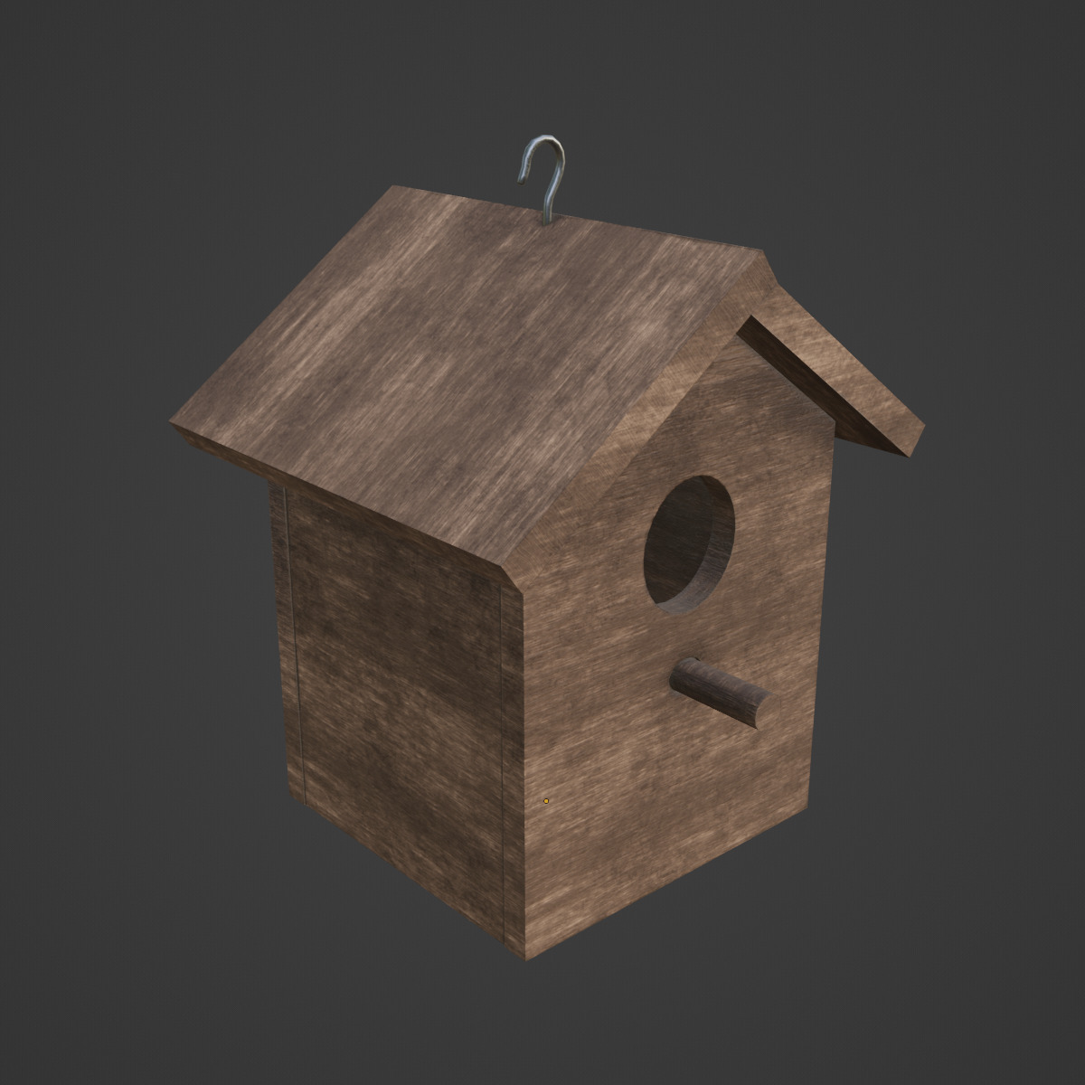 Birdhouse 02 Low-poly 3D model_6