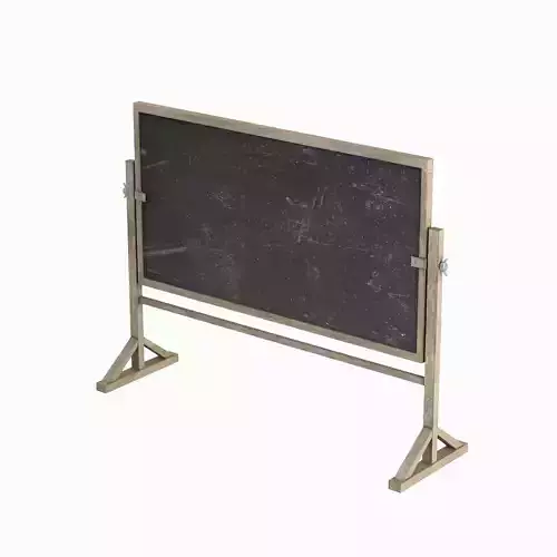 Chalkboard 03 Low-poly 3D model