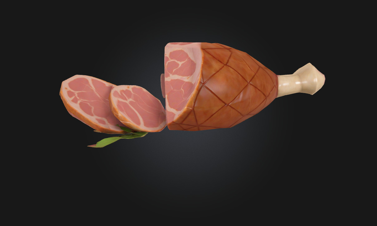 Ham Delight  A Savory Centerpiece of Flavor 3D model_5