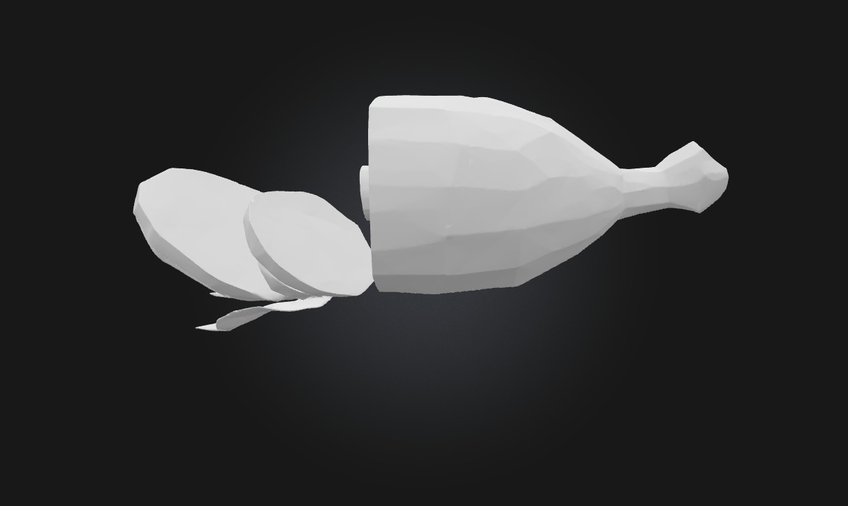 Ham Delight  A Savory Centerpiece of Flavor 3D model_6