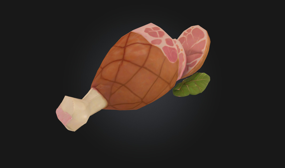 Ham Delight  A Savory Centerpiece of Flavor 3D model_3