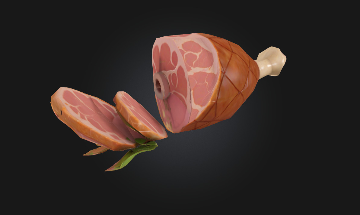 Ham Delight  A Savory Centerpiece of Flavor 3D model_1