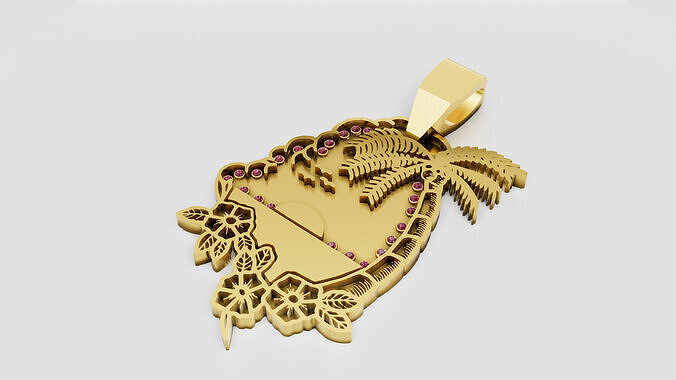 ropical Pendant  3D print model