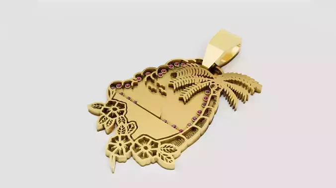 ropical Pendant  3D print model