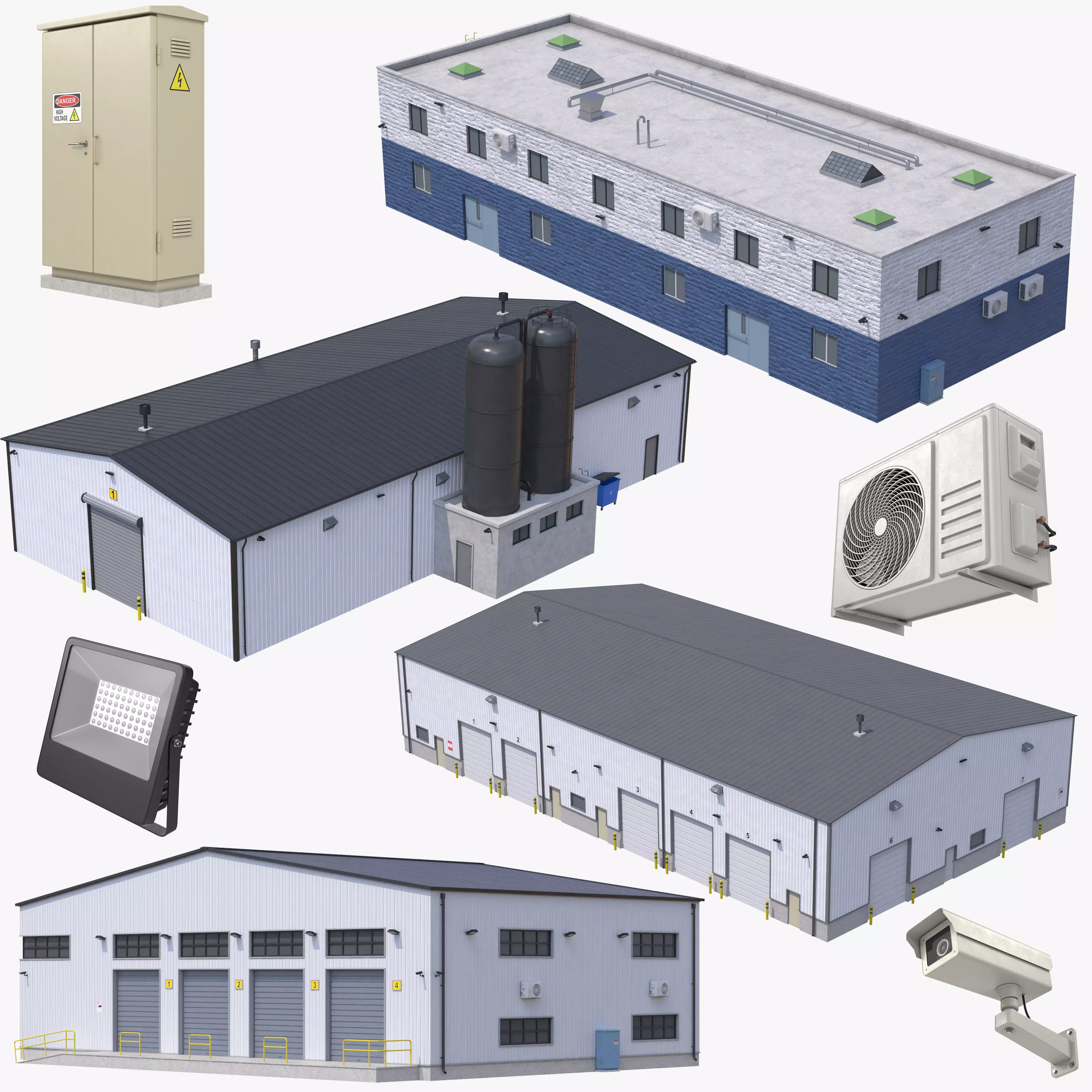 4 Industrial Buildings Collection _0