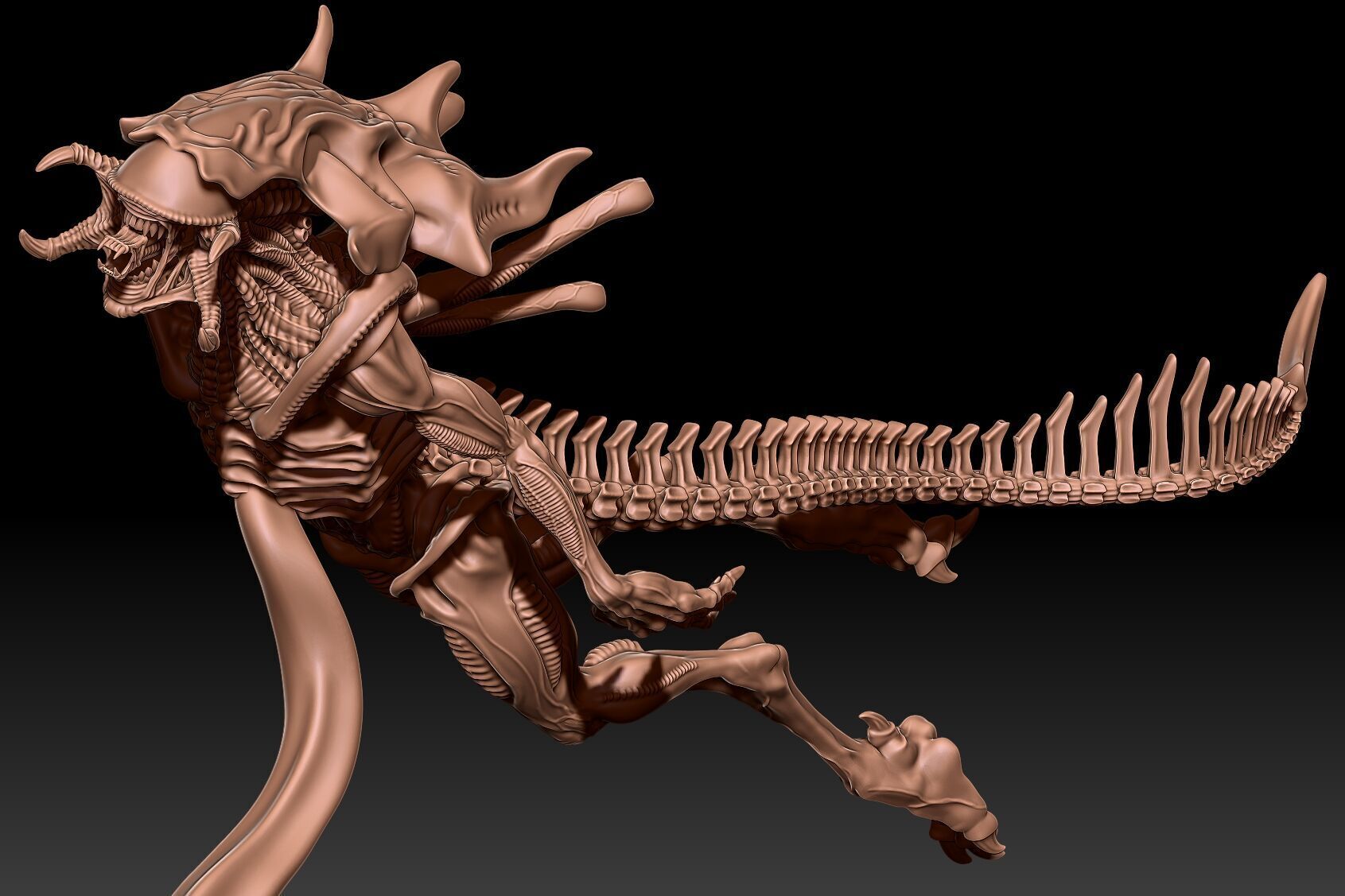 Aqua Predalien 3D print model_2