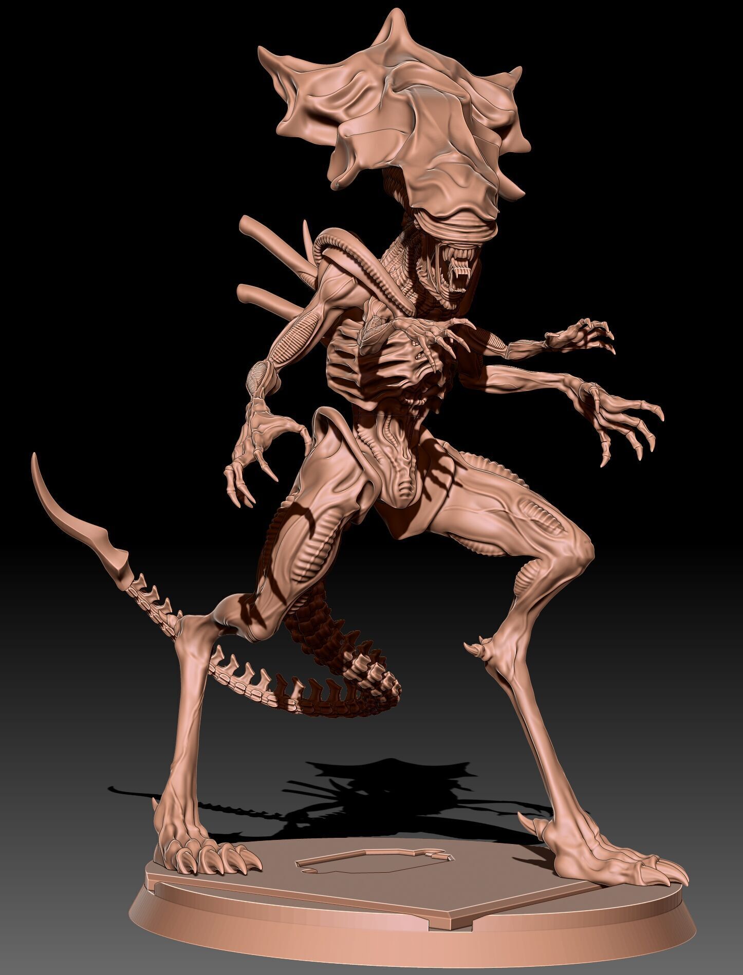 Queen Xenomorph 3D print model_1