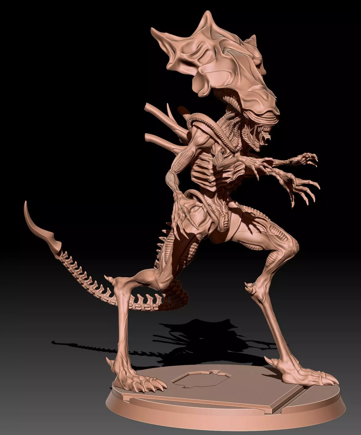 Queen Xenomorph 3D print model_0