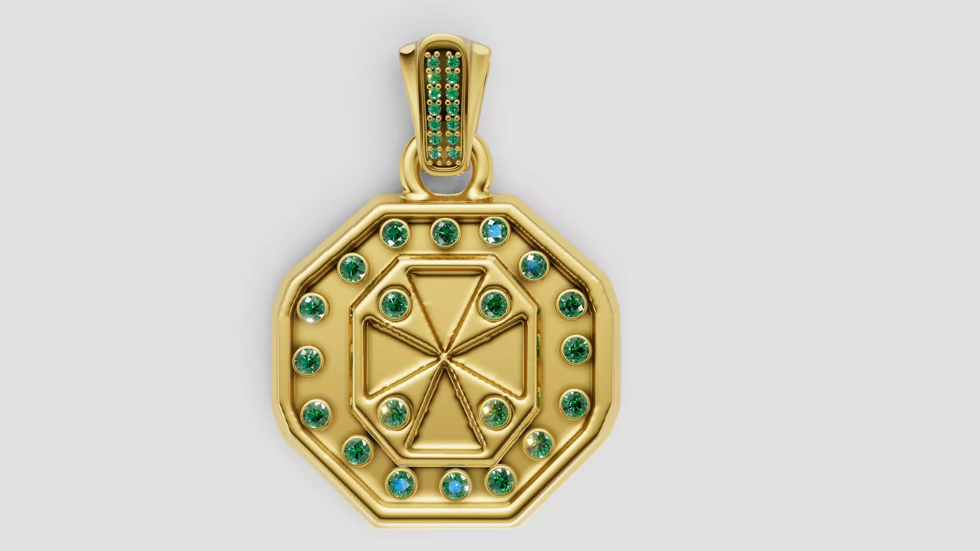 Geometric Pendant 3D print model