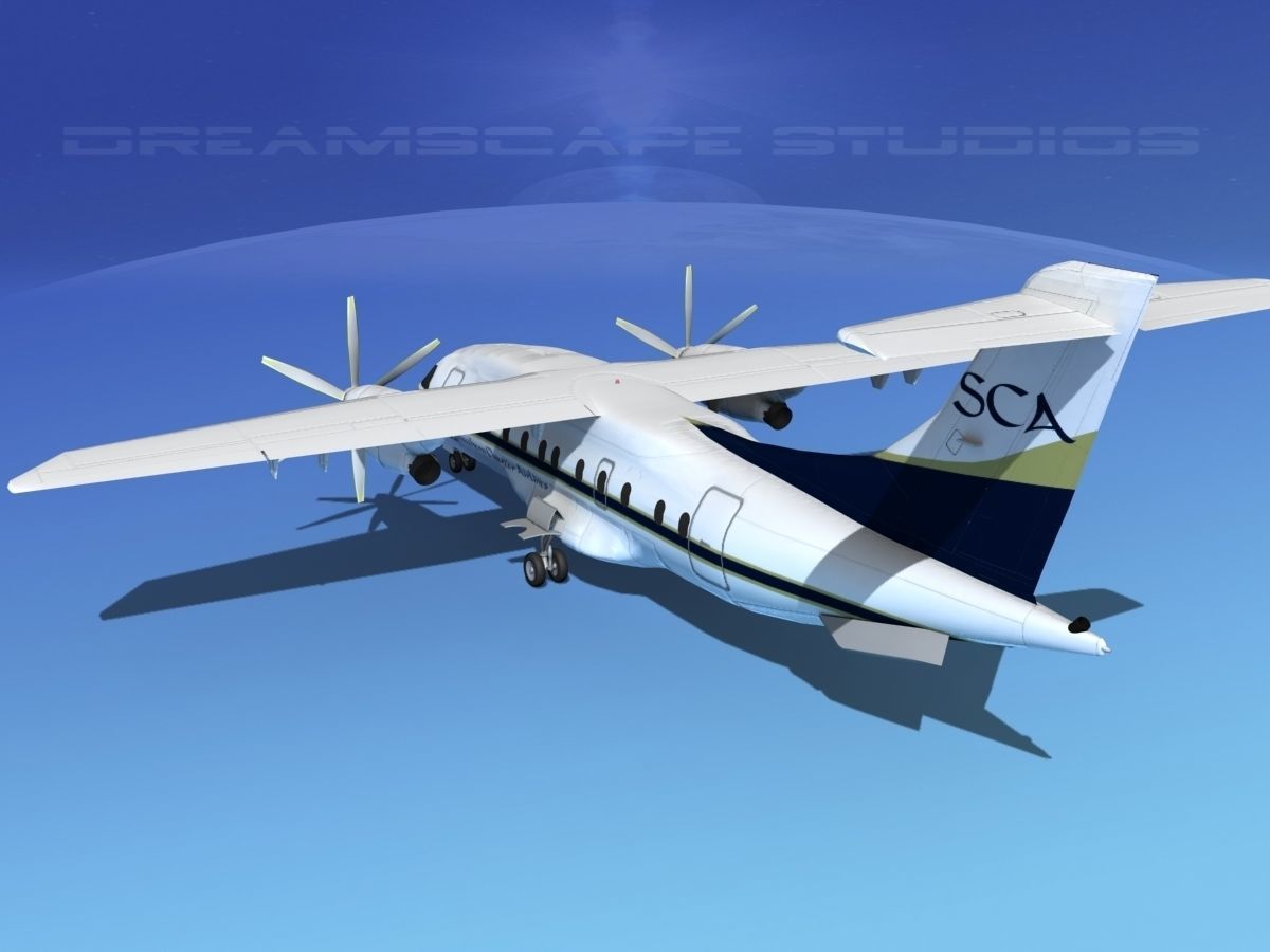 Dornier Do-328-130 Southern Charter 3D model_7