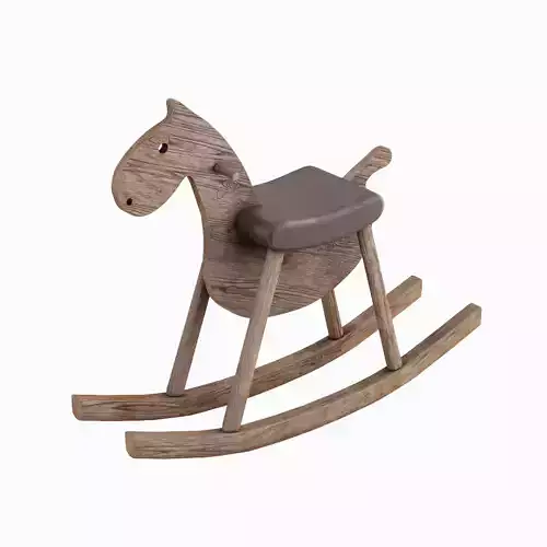 Wooden Rocking Horse 04