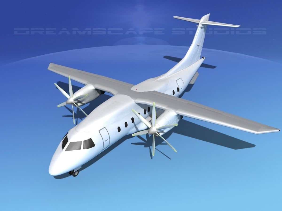 Dornier Do-328-130 Unmarked 1 3D model_10