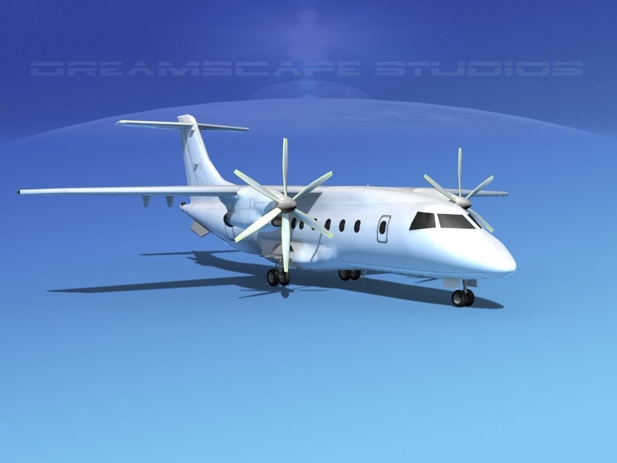 Dornier Do-328-130 Unmarked 1 3D model_2