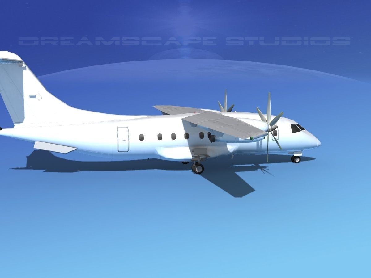 Dornier Do-328-130 Unmarked 1 3D model_4