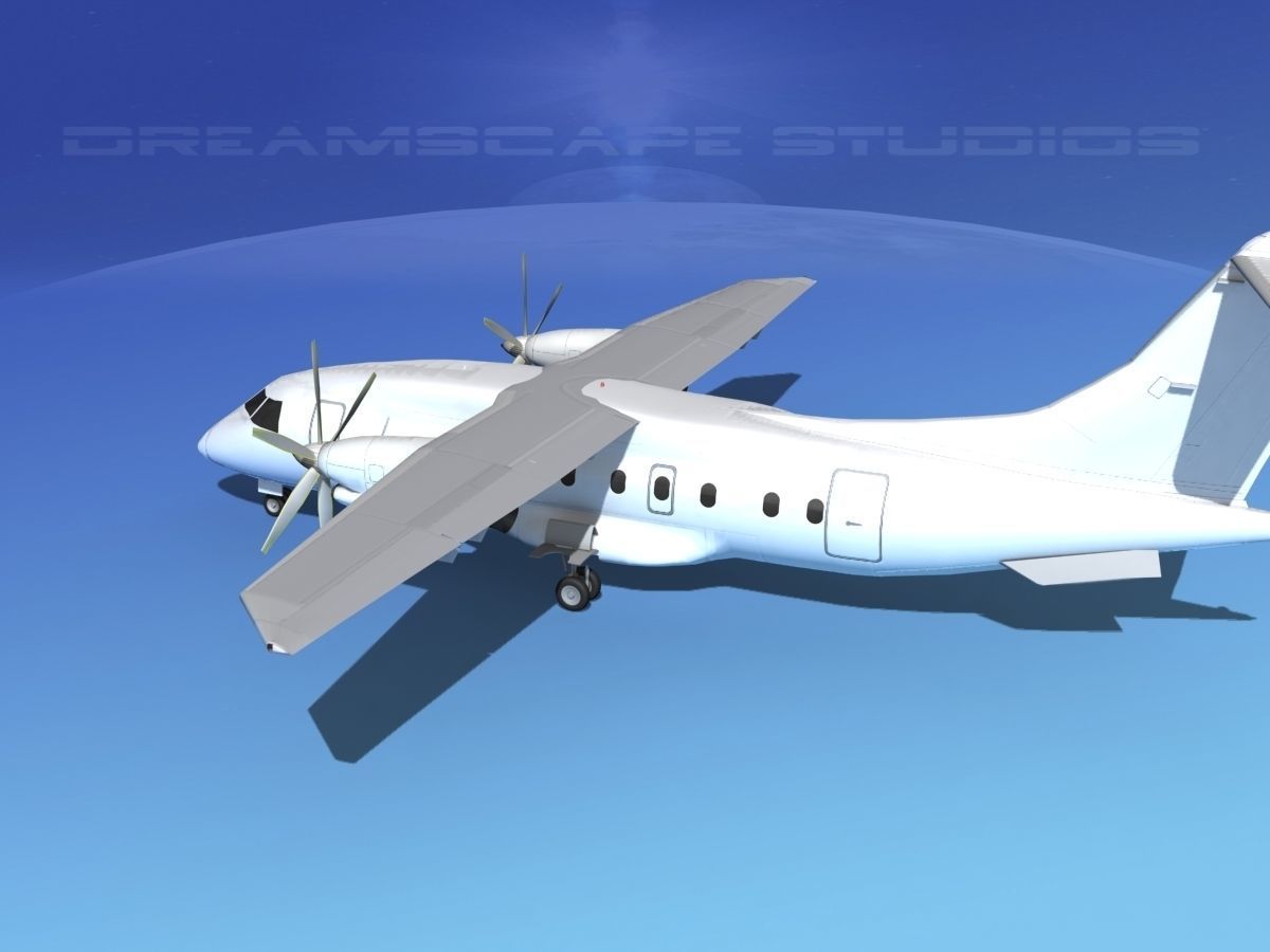 Dornier Do-328-130 Unmarked 1 3D model_8