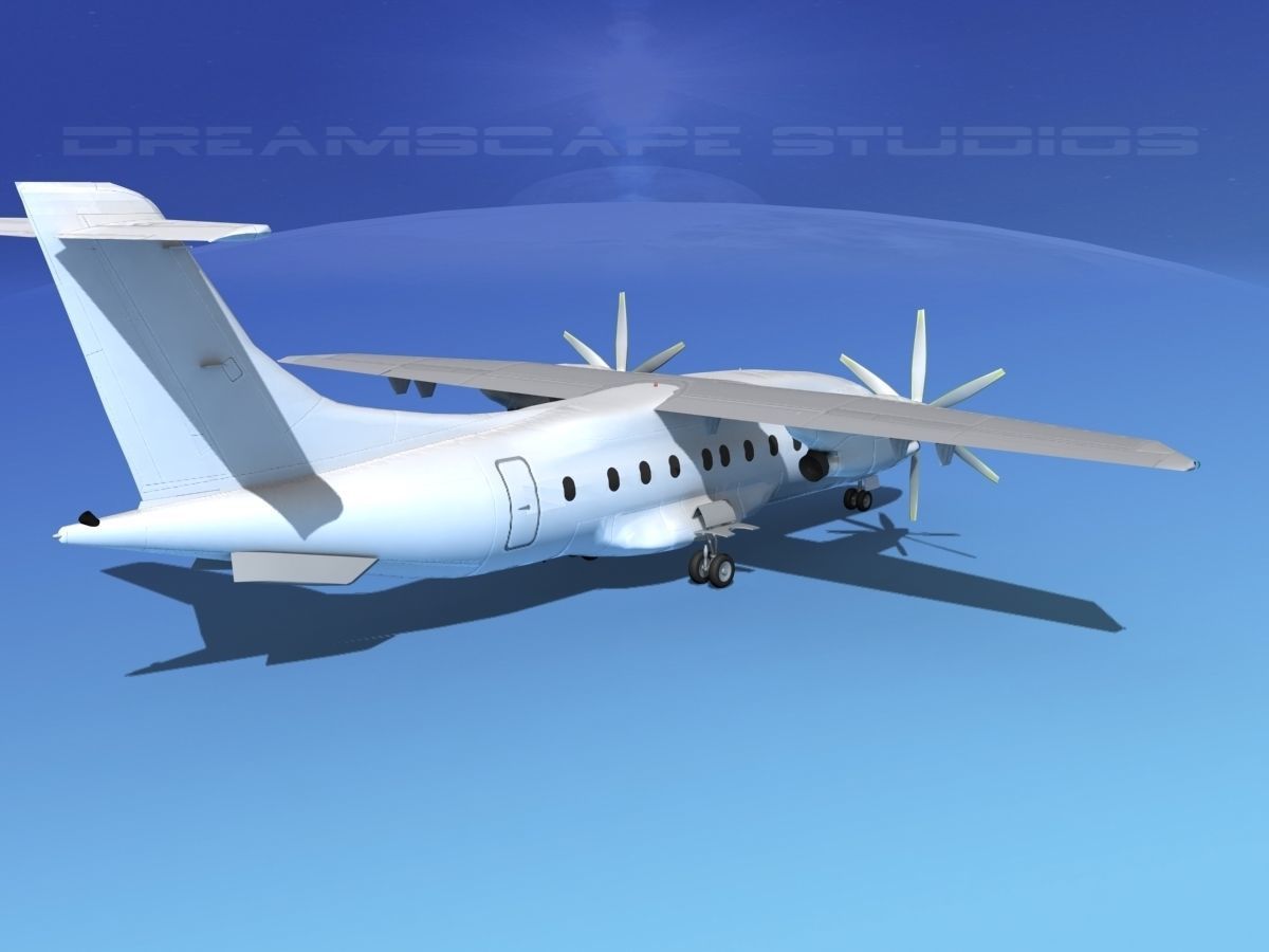 Dornier Do-328-130 Unmarked 1 3D model_5