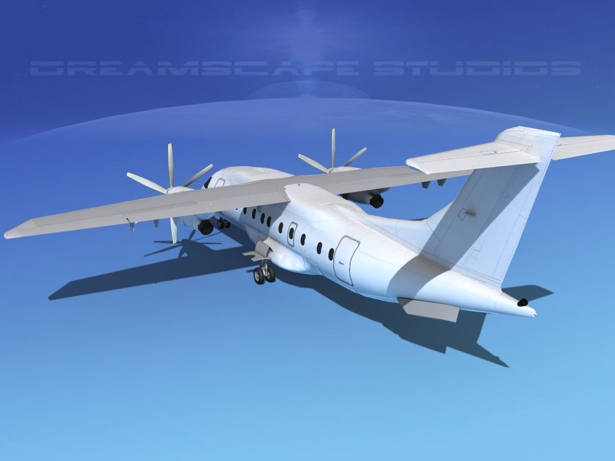 Dornier Do-328-130 Unmarked 1 3D model_7