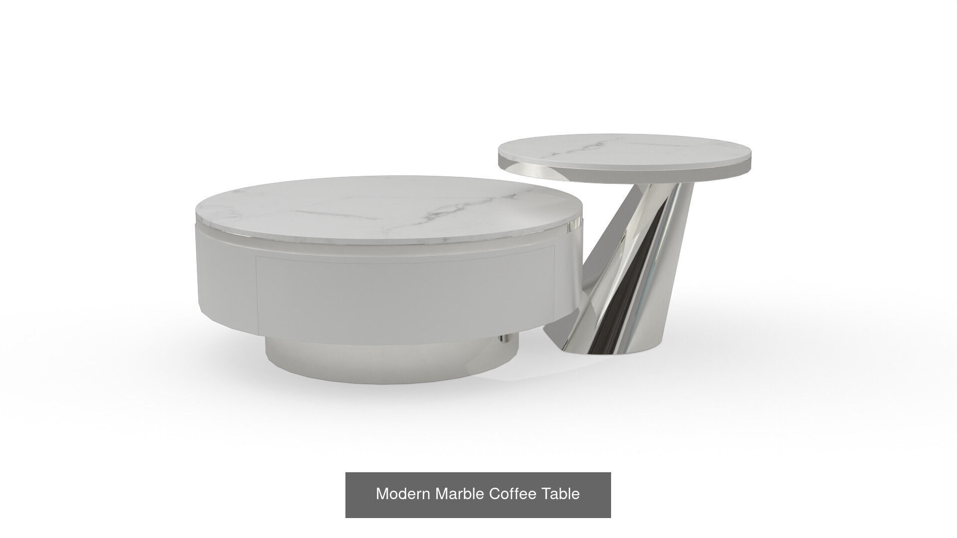12 Marble and Metal Coffee Tables PBR Ready 3D Model Collection_11