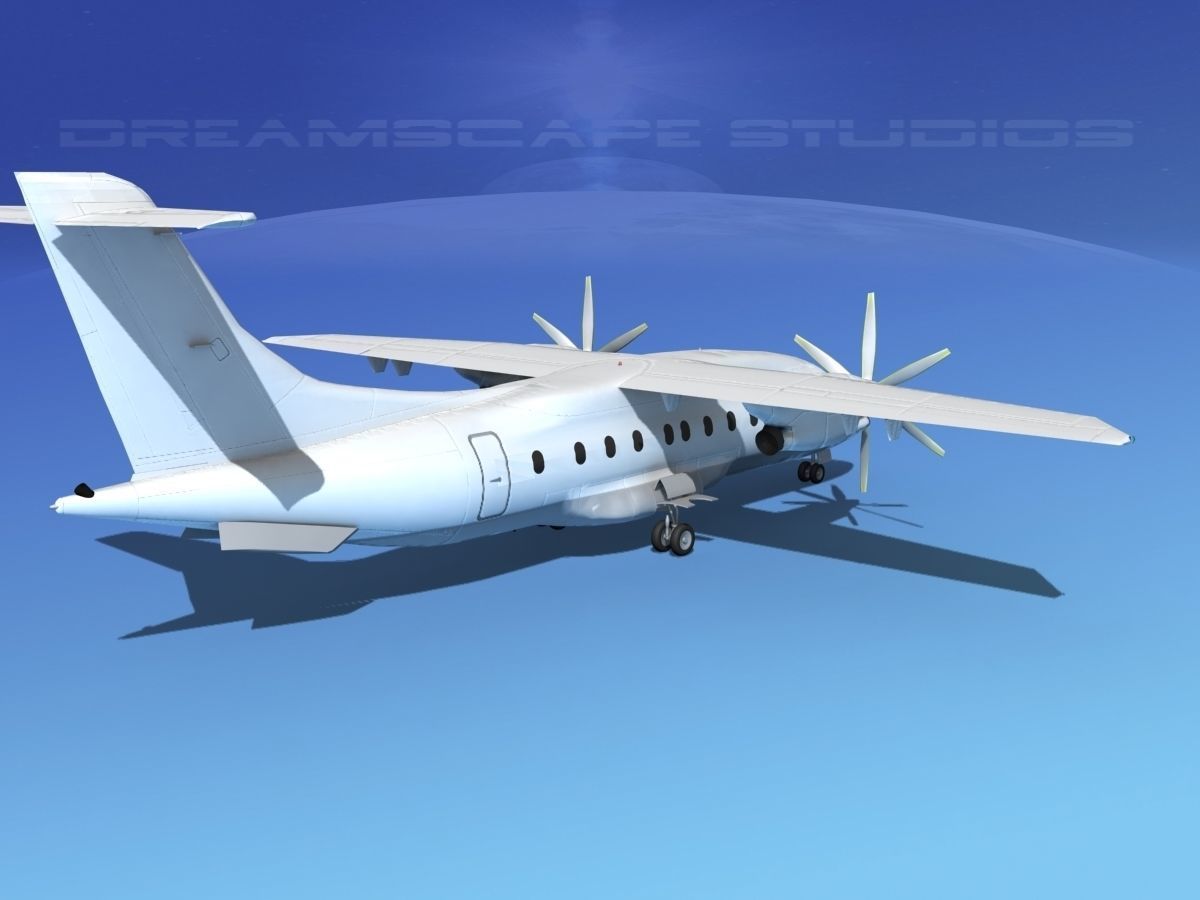 Dornier Do-328-130 Unmarked 2 3D model_5