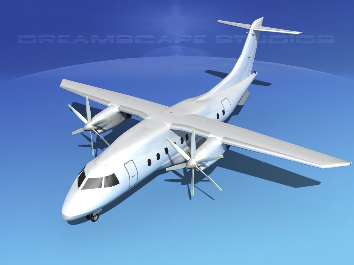 Dornier Do-328-130 Unmarked 2 3D model_10