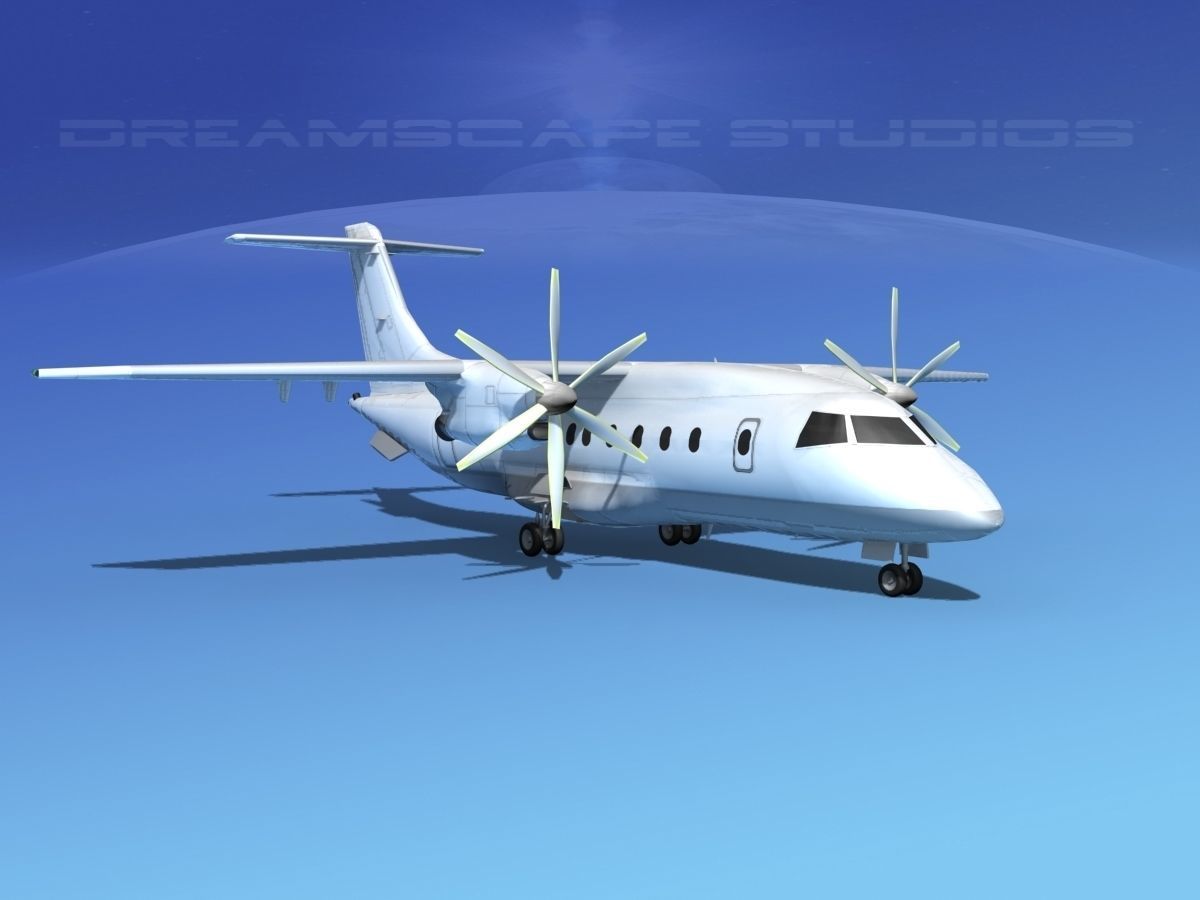 Dornier Do-328-130 Unmarked 2 3D model_2